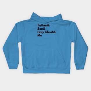 Father& Son& Holy Ghost Trinity Christian Design Kids Hoodie